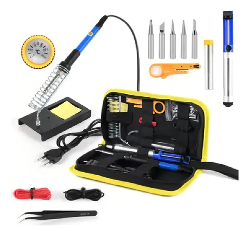 Kit De Soldador Con Tubo De Estaño Con Resina Y Ventosa De S
