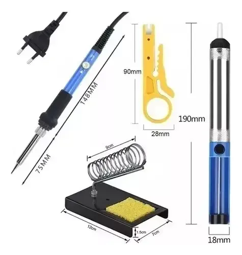 Kit Electrico Cautin 220v 60w Regulable Aceccorios Soldadura — foto 6