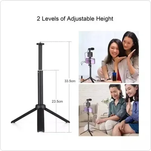 Kit Vlogging Palo Selfie Luz Control Bluetooth Microfono — foto 3