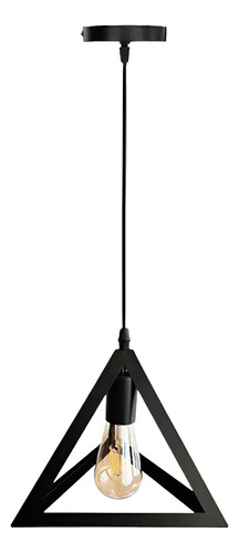 Lampara Colgante Diseño Triangular Vintage 13607-6 Negro