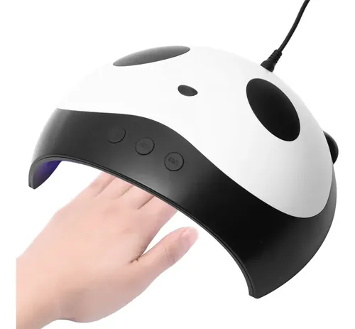 Lámpara De Uñas 36 W Led/uv 12 Leds Panda Usb Color Blanco Blanco