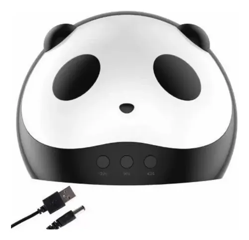 Lámpara De Uñas 36 W Led/uv 12 Leds Panda Usb Color Blanco Blanco — foto 4