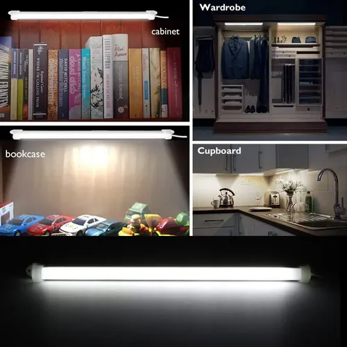 Lámpara Emergencia Barra Led Portátil Multiuso 52cm Closet Blanco — foto 5