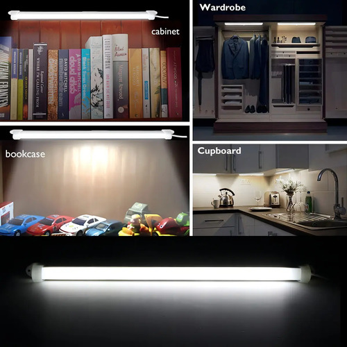 Lámpara Emergencia Barra Led Portátil Multiuso 52cm Closet Color Blanco — foto 5
