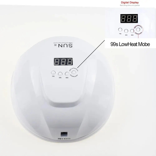 Lampara Led Uv Sun X 54w Esmalte Permanente Uñas Blanco — foto 4