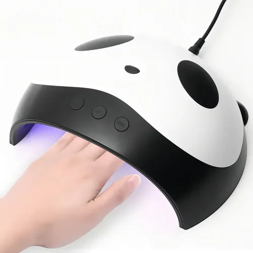 Lámpara Led Uv Wop Oso Panda Usb 36w Uñas Blanco Con Sensor Y Timer