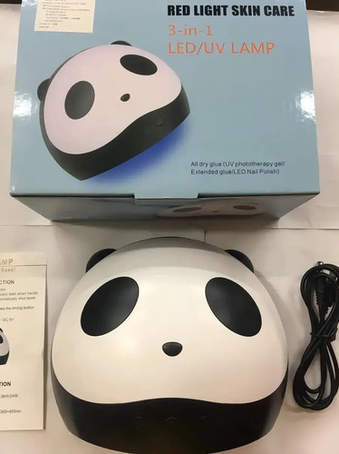 Lámpara Led Uv Wop Oso Panda Usb 36w Uñas Blanco Con Sensor Y Timer — foto 11