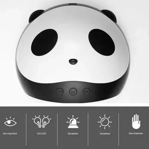 Lámpara Led Uv Wop Oso Panda Usb 36w Uñas Blanco Con Sensor Y Timer — foto 3