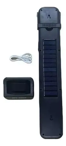 Lámpara Luz Solar De Emergencia Recargable 48 Led Foco Usb C Negro — foto 9