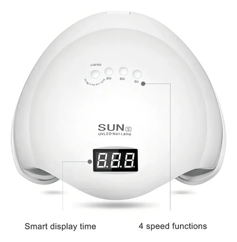 Lámpara Para Uñas Sunuvled Nail Lamp Blanca Blanco — foto 8