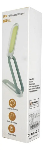 Lámpara Plegable Luz Led De Escritorio Regulable Flexible Color De La Estructura Blanco — foto 3