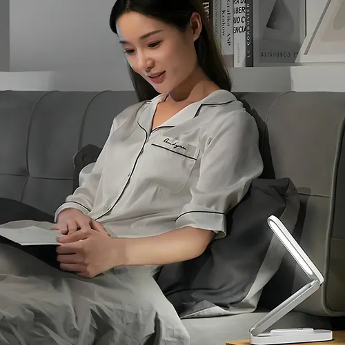 Lámpara Plegable Luz Led De Escritorio Regulable Flexible Color De La Estructura Blanco — foto 6