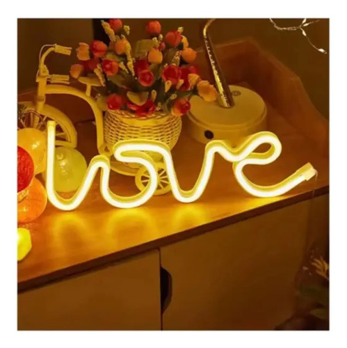 Lámpara Y Espejo Luz Led Love Decoración — foto 5