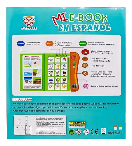 Libro Electrónico Mi E-book Español Sonido Niños 1-8 Años — foto 2