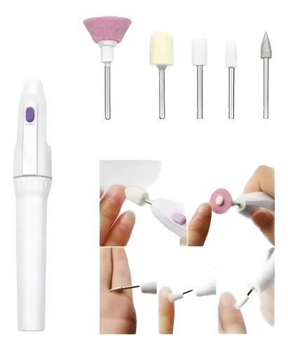 Lima Electrica Exfoliador Manicura Pedicura 5  En 1 — foto 4