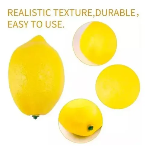 Limón Artificial Fruta Sintética Decoración Limones Amarillo — foto 4