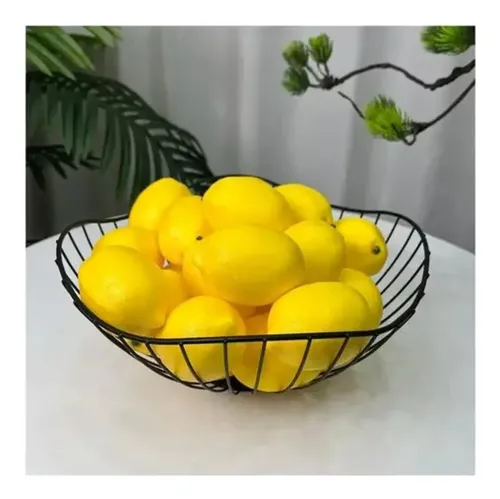 Limón Artificial Fruta Sintética Decoración Limones Amarillo — foto 5
