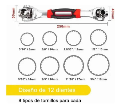 Llave Multifuncional Portátil 48 En 1 Con Rotación De 360° Varios — foto 3