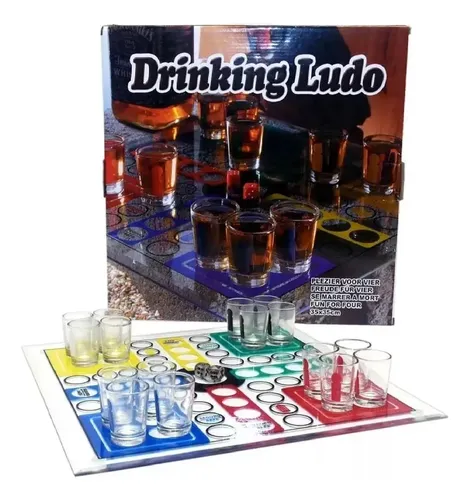 Ludo Shot De Vidrio Juego De Mesa Drinking Ludo