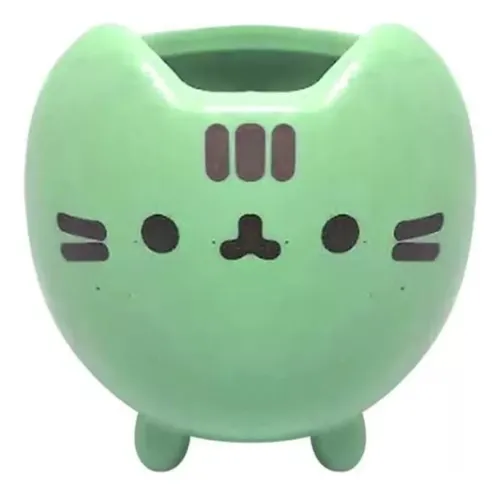 Macetero De Cerámica Diseño Gato 8x8cm — foto 6