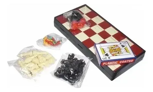 Magnetic Games Juego De Mesa Magnético 4 En 1 Ludo Damas Aje — foto 2