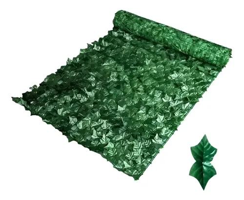 Malla De Hojas Artificiales Enredadera Verde 3m X 1m Decorativa