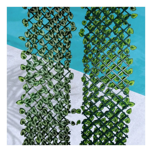 Malla Expandible Trilach Hojas Peperomia Artificial 2mx70cm Verde — foto 3