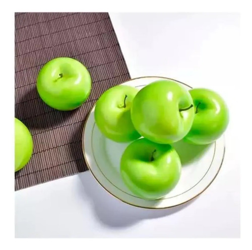 Manzana Artificial Frutas Sintética Decoración Bodegón — foto 6