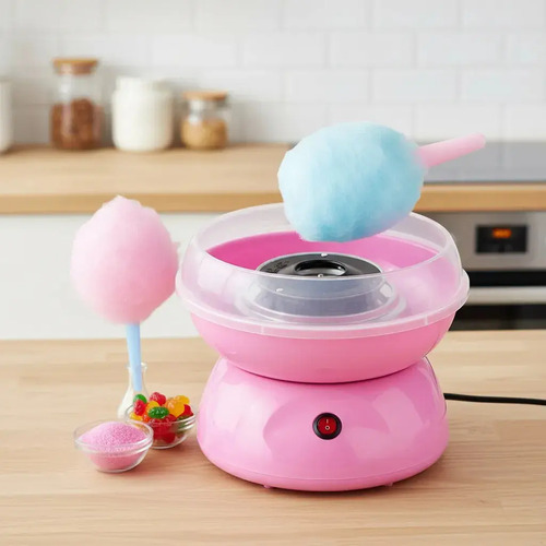 Máquina Algodón De Azúcar Eléctrico Caramelo 500w Color Rosa