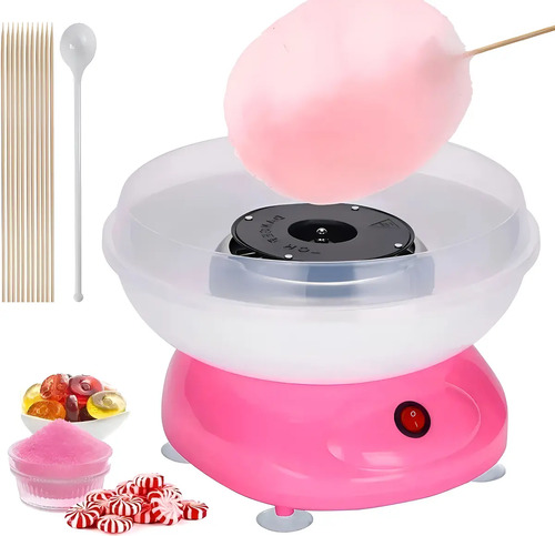 Máquina Algodón De Azúcar Eléctrico Caramelo 500w Color Rosa — foto 2
