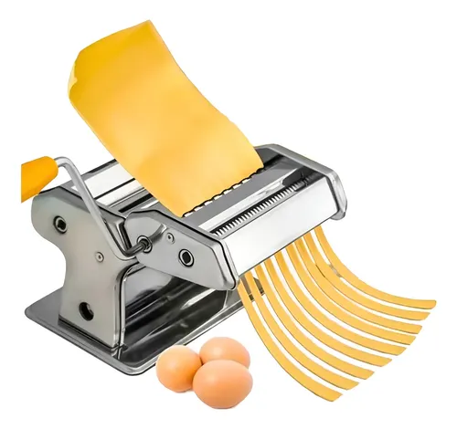 Maquina Cortador De Pasta Y Fideos Manual Plateado