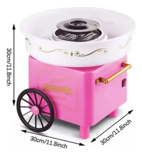 Maquina De Algodon De Azucar Cotton Candy Maquina Retro Rosa — foto 3