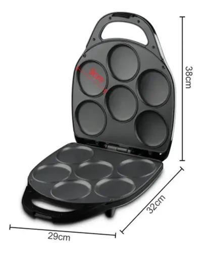 Maquina De Muffins Mini Panqueques Arepas Pasteles 1400w Negro — foto 2