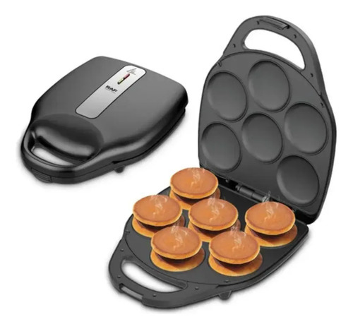 Maquina De Muffins Mini Panqueques Arepas Pasteles 1400w Negro — foto 3