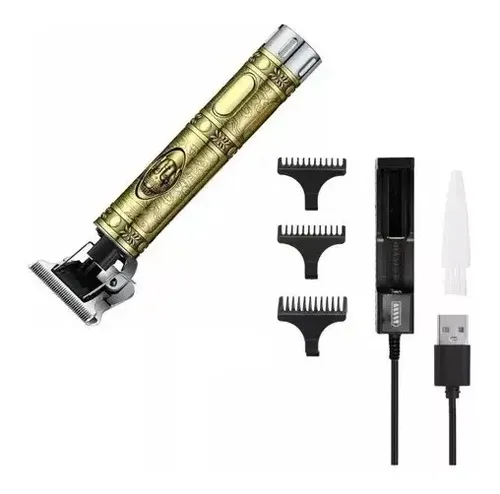 Máquina Para Corte De Cabello Professional Hair Clipper Dorado — foto 2