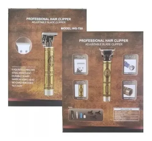 Máquina Para Corte De Cabello Professional Hair Clipper Dorado — foto 4