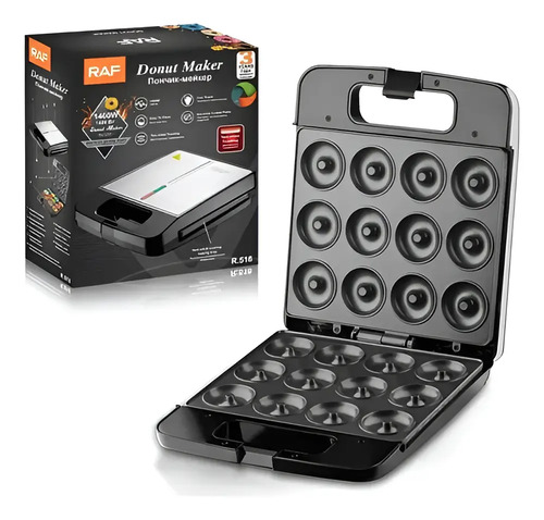 Maquina Para Mini Donas Postres Donuts Antiadherente 12donas