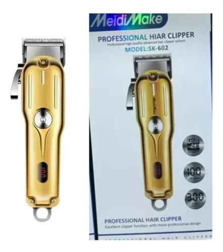 Maquina Profesional Para Cortar Cabello Sk.602 Dorado