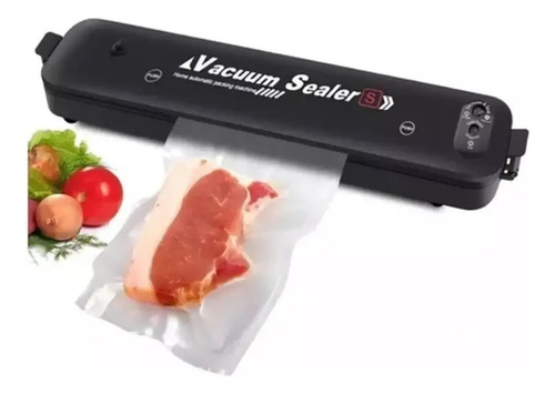 Maquina Selladora Al Vacío Alimentos Sellador + Bolsas Negro