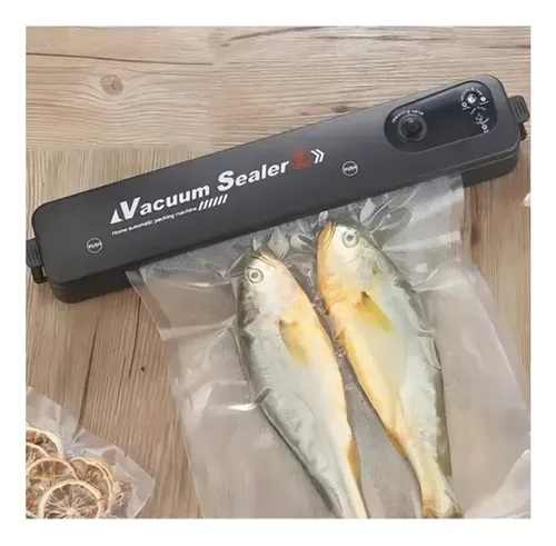 Maquina Selladora Al Vacío Alimentos Sellador + Bolsas Negro — foto 2