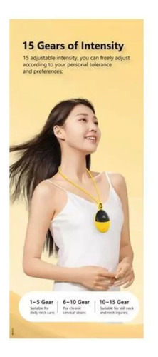 Masajeador De Cuello Colgante Inteligente Portátil Ks-9 Amarillo — foto 4