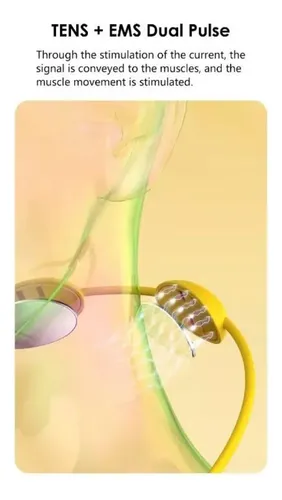 Masajeador De Cuello Colgante Inteligente Portátil Ks-9 Amarillo — foto 9