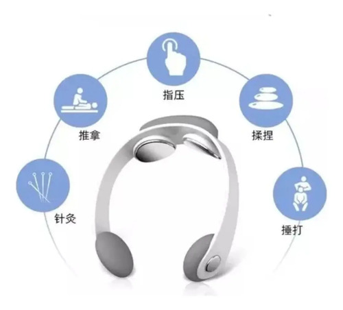 Masajeador Inteligente Portátil Para Cuello Masaje Blanco — foto 2