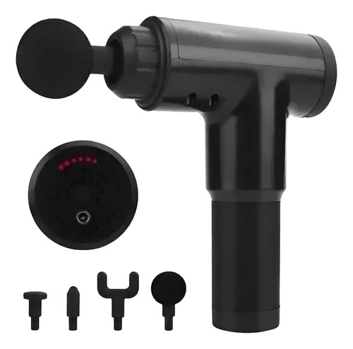 Masajeador Muscular Fascial Gun 6 Velocidades Negro — foto 2