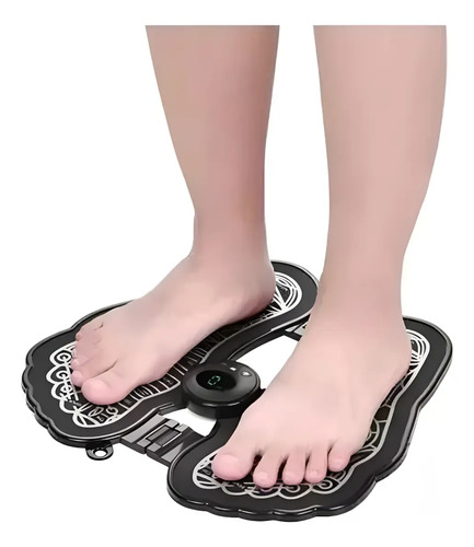 Masajeador Para Pie Eléctrico Estimulador Muscular De Pie Negro