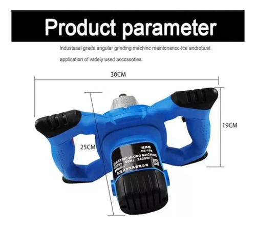 Mezclador De Cemento Pintura Irm 1200w Agitador Electrico — foto 4