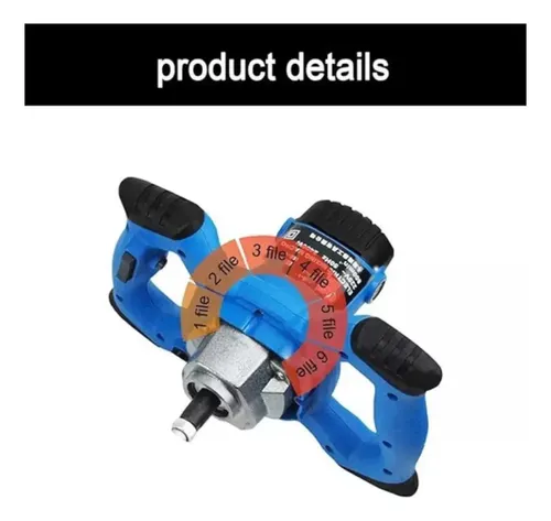 Mezclador De Cemento Pintura Irm 1200w Agitador Electrico — foto 5