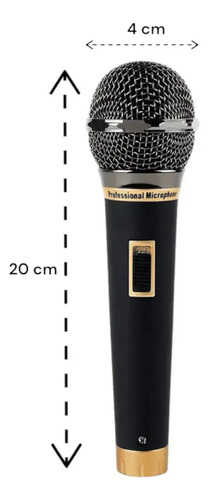 Micrófono Alámbrico Karaoke Profesional Cardioide Voz Varios — foto 2