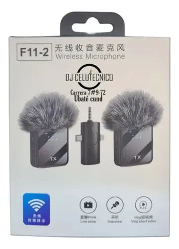 Micrófono Para Teléfono Inalámbrico iPhone/android Tipo C Negro Y Gris — foto 4