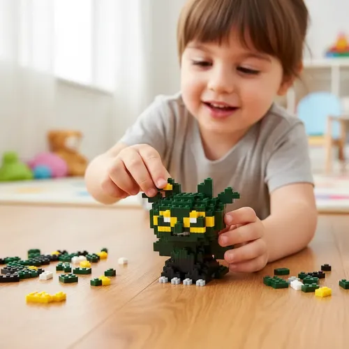 Mini Bloques Didácticos Figura En 3d Armables +500 Chimuelo — foto 3
